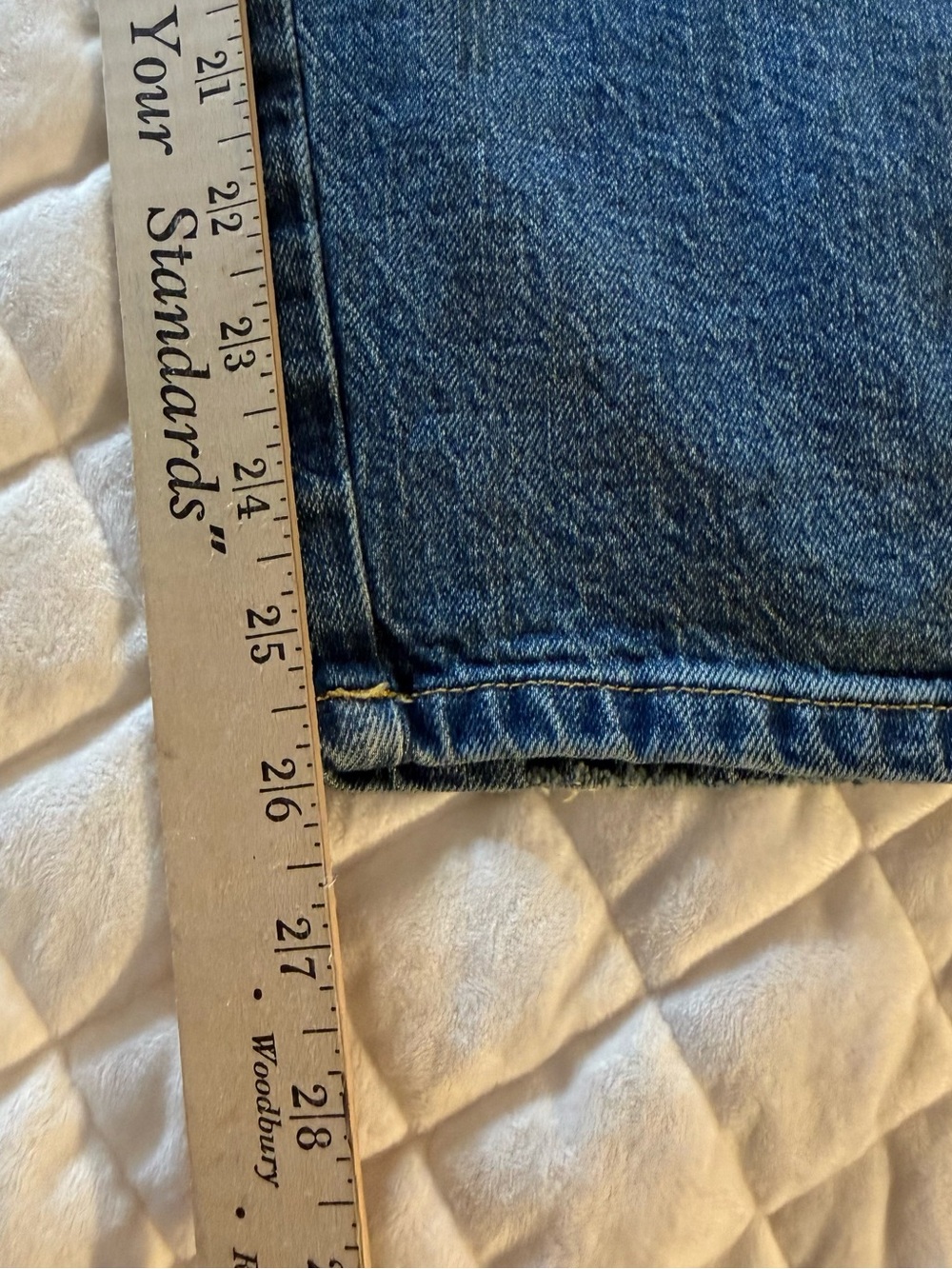 Anthropologie Pilcro The Borrowed Boyfriend Patchwork Blue Jeans Size 26 - Picture 13 of 16